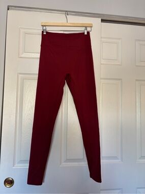 Girlfriend Collective High-Rise Burgundy Leggings